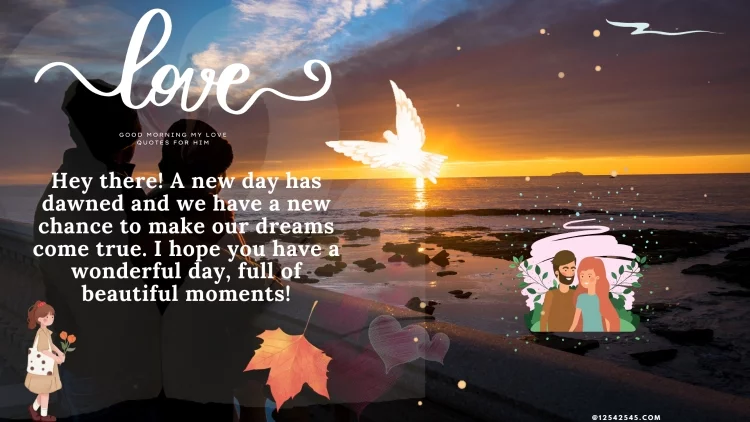 Hey there! A new day has dawned and we have a new chance to make our dreams come true. I hope you have a wonderful day, full of beautiful moments!