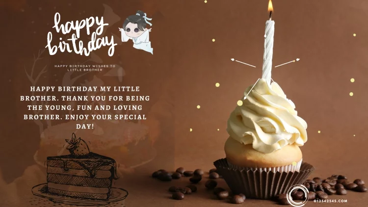 Happy Birthday My Little Brother. Thank you for being the young, fun and loving brother. Enjoy your special day!