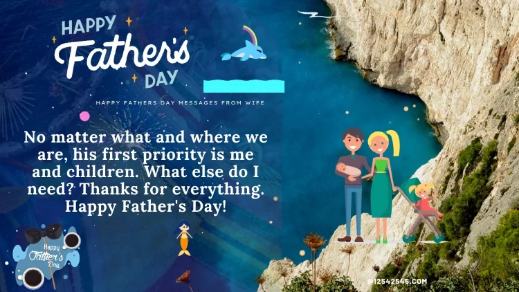 No matter what and where we are, his first priority is me and children. What else do I need? Thanks for everything. Happy Father's Day!