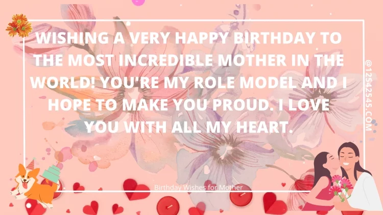 Wishing a very happy birthday to the most incredible mother in the world! You're my role model and I hope to make you proud. I love you with all my heart.