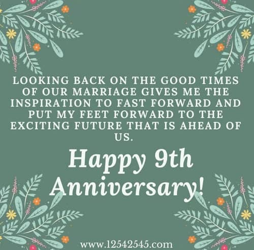 9th Anniversary Wishes
