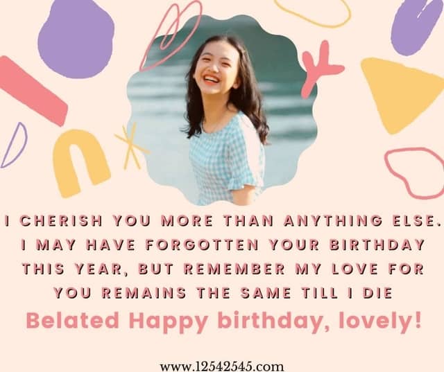 Romantic Late Birthday Messages for Girlfriend