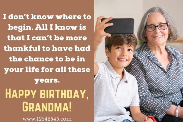 Happy Birthday Wishes to Grandma